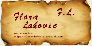 Flora Laković vizit kartica